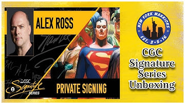 CGC Signature Series Unboxing/ Alex Ross Private Signing