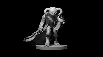 3D Modeling for 3D Printing with mz4250 - Auril the Frostmaiden!