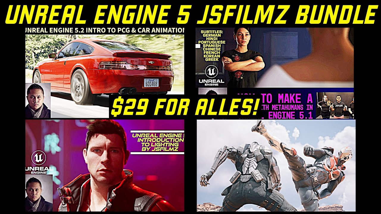 Unreal Engine 5 JSFILMZ Mega Bundle Sale - YouTube