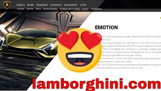 Taking a look at all Lamborghini vehicles on lamborghini.com. My thoughts.