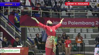 Pencak Silat Artistic Female Singles Philipines Finals | 18th Asian Games Indonesian 2018