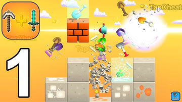 Merge Miners - Gameplay Walkthrough Part 1 Craft Mine Blocks (iOS, Android Gameplay)