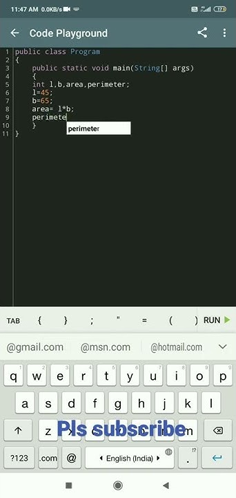 how to find perimeter or area of rectangle #java #perimeter #area - YouTube