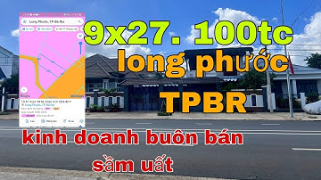 MẶT TIỀN ĐƯỜNG TỈNH LÔ 52. LONG PHƯỚC TPBR .KINH DOANH BUÔN BÁN TỐT