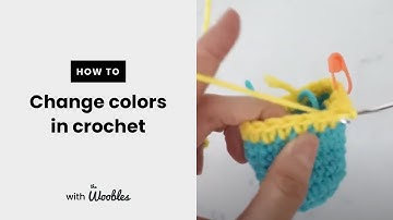 Change yarn colors when crocheting in the round