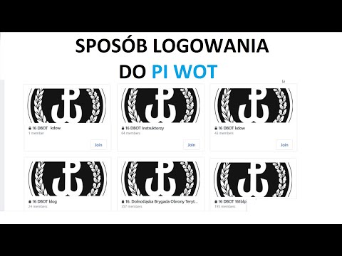 Pierwsze logowanie do Portalu Informacyjnego WOT na komputerze.