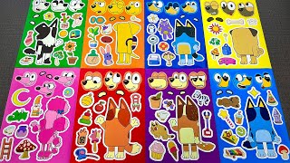 [Paper diy] Bluey & Bingo Super Sticker Activity Book 🐶💙 Paper DIY ASMR