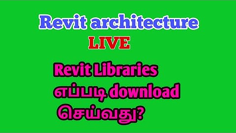Revit architecture in live -civil tamil-Unacademy free test