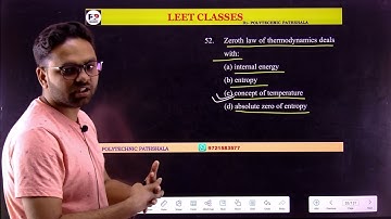 #3 Thermodynamics MCQ for UPCET LEET @Polytechnic Pathshala