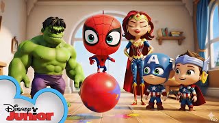 Three Little Heroes and the Big Bad Venom- Spider-man Captain America Thor -Three Little Pigs Parody