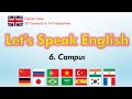 Learn English Conversations -  6. Campus