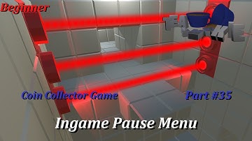 Unity3D Tutorial: - Coin Collector #35 - Ingame Pause Menu