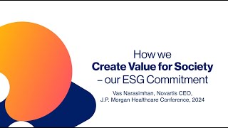 Ongoing Commitment to ESG and Access to Medicines