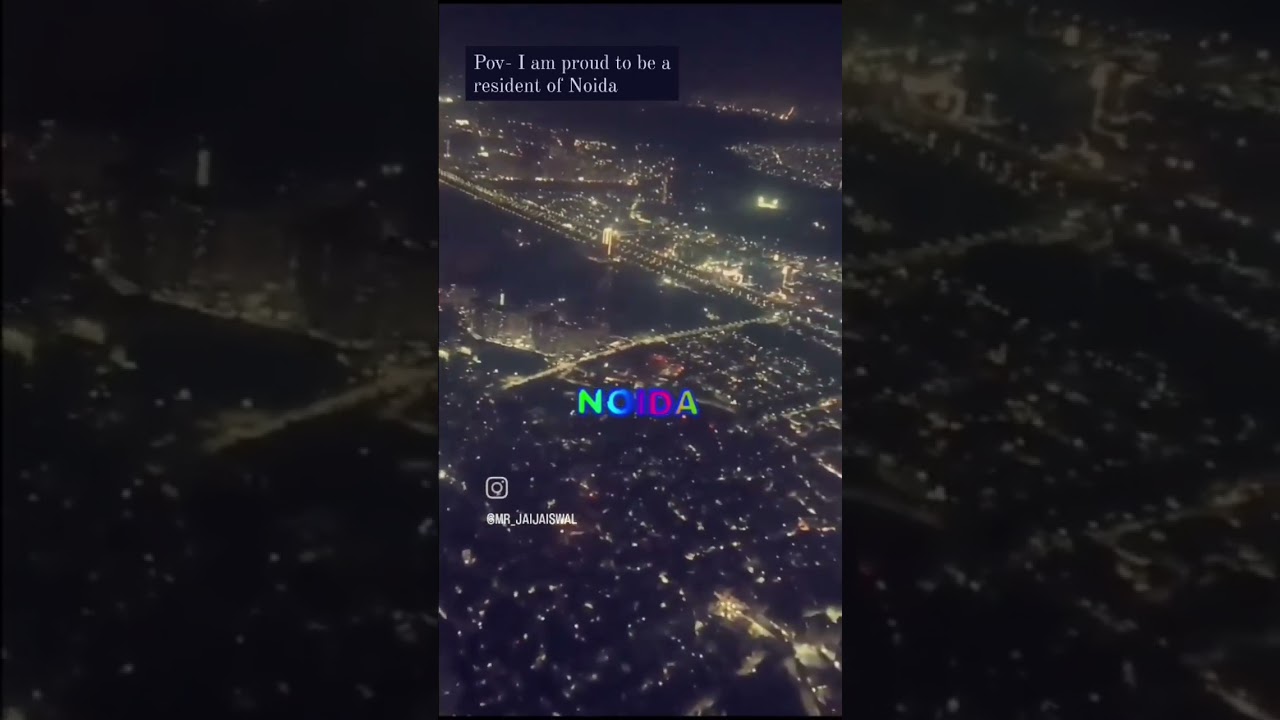 Aerial view of Noida City