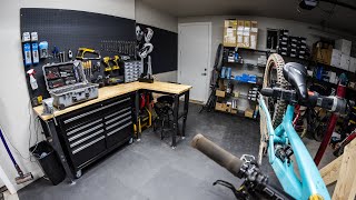 Building a Dream MTB Garage | Workshop Transformation Timelapse