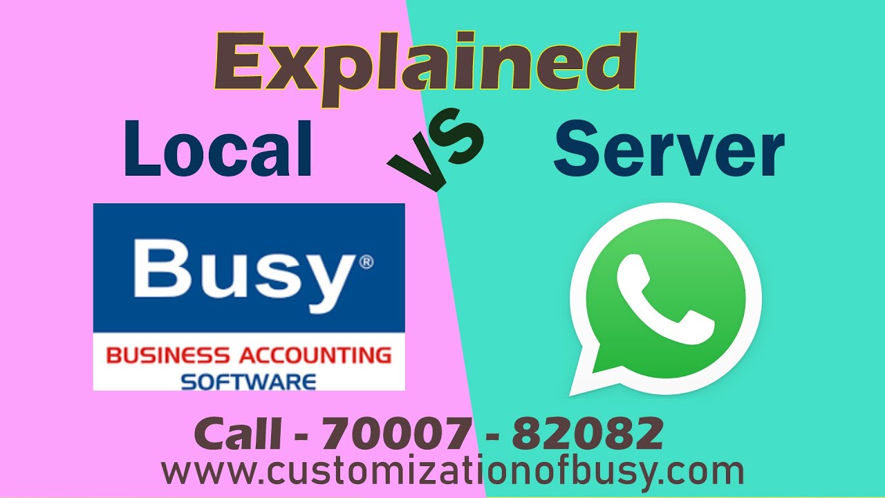 Whatsapp Message from Busy | Server VS Local Plan Explain