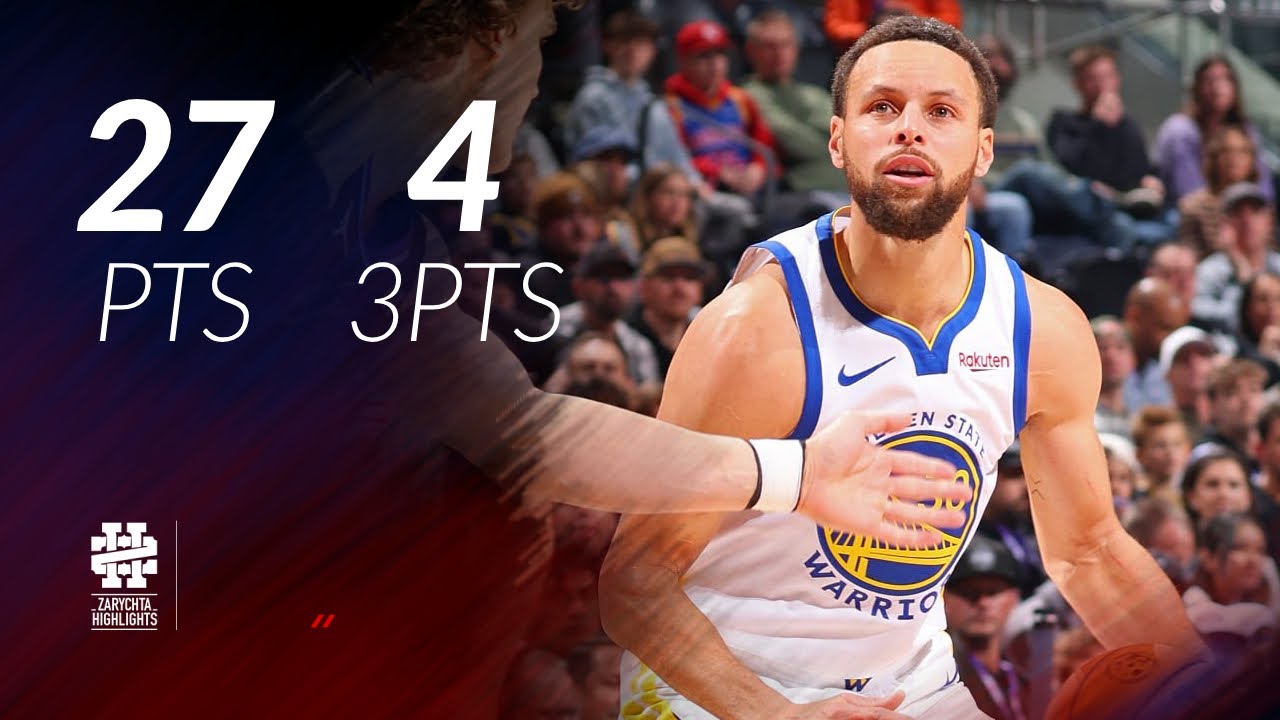 Stephen Curry 27 pts 4 threes vs Jazz 25/26 season - YouTube