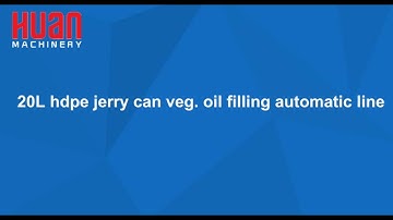 20L hdpe jerry can oil filling automatic line