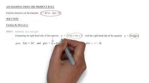 Examples in Calculus The Product Rule Video 4 Example 3