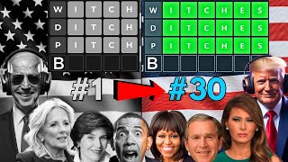 US Presidents play EVERY Wordle Game