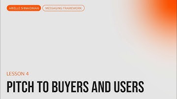 Messaging: Pitching to buyers and users | B2B Messaging course