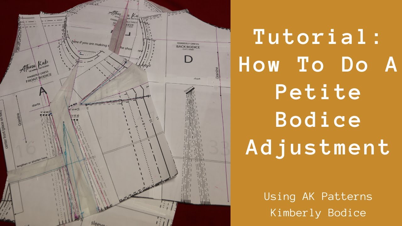 Tutorial: How To Do A Petite Bodice Adjustment - YouTube