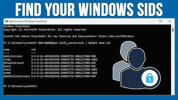 How to Find the Security Identifiers (SIDS) for All User Accounts on a Computer