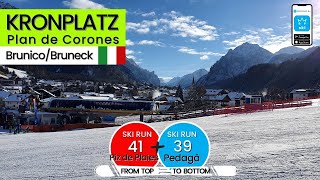 Kronplatz Italy /ski run 41+39, Piz de Plaies + Pedagà, from top to bottom screenshot 1