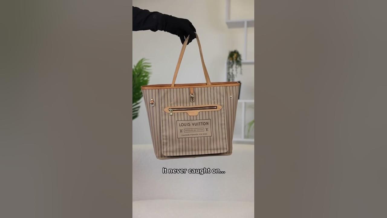 This Louis Vuitton bag is REVERSIBLE?! #louisvuitton #luxury #fashion  #neverfull 