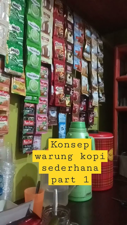 Konsep warung kopi sederhana #sukses #warkop #viral