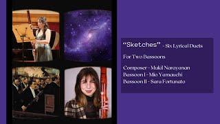 'Sketches'   Eight Duets for 2 Bassoons by Mukil Narayanan, Op. 27