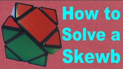 how to solve a skewb (Beginners method)