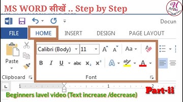 Microsoft Word- Home Tab Part-II font group Beginners lavel tutorial #msword #microsoftword