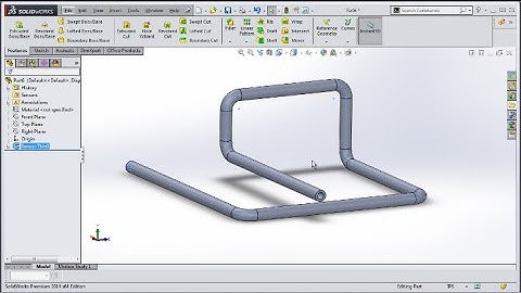 Solidworks Pipe With 3D Sketch Tutorial