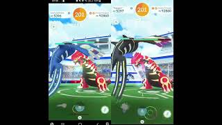 Primal Groudon Duo Raid By Primal Kyogre (No Weather Boost)