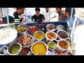 Hardworking Young Boy Selling Unlimited Roadside Meals | Chicken Rice, Fish Rice | Street Food Vizag