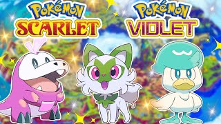 FINDING ALL THREE SHINY PALDEA STARTER POKÉMON! (Pokémon Scarlet \& Violet)