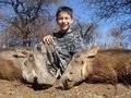 8 yr old bow hunter 2 Warthogs on Safari in South Africa how to hunt wart hog with youth