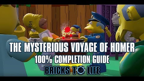 The Simpsons Level Pack - The Mysterious Voyage Of Homer - 100% Complete - Lego Dimensions