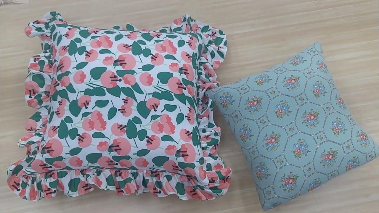 DIY 프릴 쿠션커버 만들기/How to make a Frill Cushion Cover/쿠션커버 만들기 YouTube