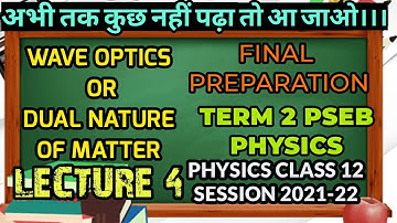 class 12 physics Marathon || Term 2 complete Physics in one video || term 2 complete syllabus