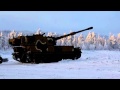 K9 Thunder (dancing) in Norwegian snow and frost.