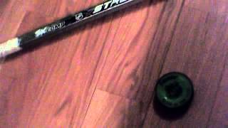 Franklin street hockey stick and street hockey glow in the dark puck review!