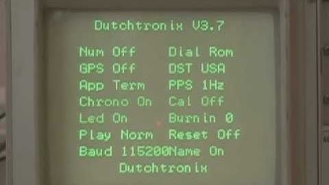 Vector Terminal in Dutchtronix AVR Oscilloscope Clock: