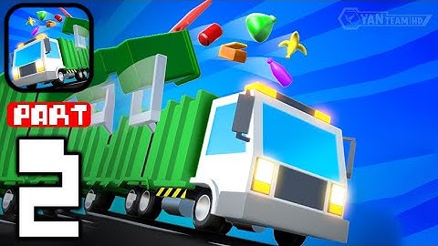 Garbage Truck 3D - Gameplay Walkthrough Part 2 Cleaning Trash In The City (iOS,Android)