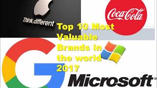 Top 10 Most Valuable Brands in the world 2017