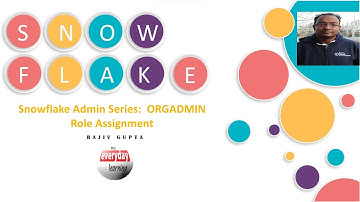 Snowflake Admin Series:  ORGADMIN Role Assignment | Rajiv Gupta Learn Everyday