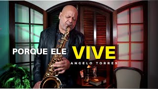 Video thumbnail of "PORQUE ELE VIVE (Angelo Torres) INSTRUMENTAL  Sax - Harpa Cristã 545"