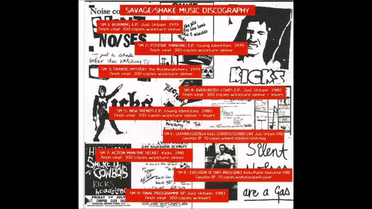 The Kicks, ''Red Blood'' Version 2, c  1980 -1981 Brisbane, Australia