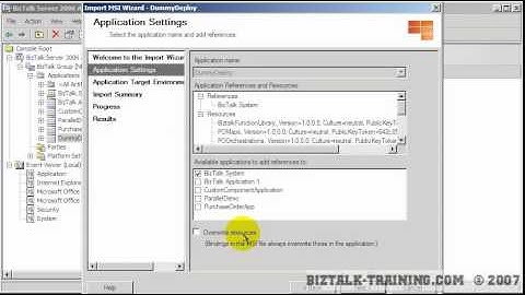 BizTalk 2006/R2 - 17-03 Installing from an MSI (Two Steps) [Deployment]